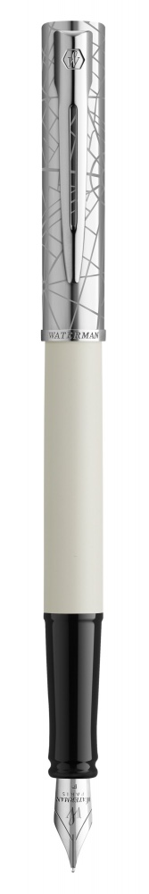 2174511 Waterman Graduate Перьевая ручка   Allure Deluxe White, перо: F, цвет чернил: blue, в падарочной упаковке.