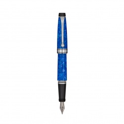 AU076-MF Aurora Acqua. Перьевая ручка Aurora Mini Acqua Blue CT, перо — F, в подарочной коробке