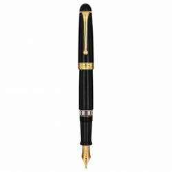 AU800-F Aurora 88 Resina. Перьевая ручка Aurora 88 Resina Black GT, перо — F, в подарочной коробке