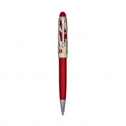 AU830-AR Aurora Roma. Шариковая ручка Aurora Roma Red CT, в подарочной упаковке