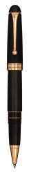 AU879-PN Aurora 88 Resina. Ручка Роллер Aurora Ottantotto black GT, в подарочной коробке