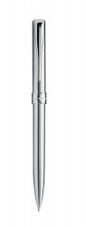 AUA50 Aurora Magellano Metal. Шариковая ручка Aurora Magellano satin chrome CT, в подарочной коробке