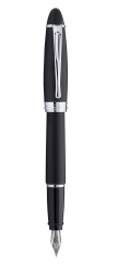 AUB10-NM Aurora Ipsilon Satin. Перьевая ручка Aurora Ipsilon Satin, Black matt resin CT,перо - M, в подарочной коробке