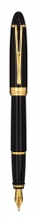 AUB12-NM Aurora Ipsilon Deluxe. Перьевая ручка Aurora Ipsilon Deluxe black GT, перо М, в подарочной коробке