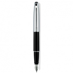 AUE05-M Aurora Style Metal. Перьевая ручка Aurora Style Metal Black CT, перо - M, в подарочной коробке