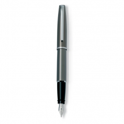 AUE13-F Aurora Style Metal. Перьевая ручка Aurora Style Metal Grey CT, перо - F, в подарочной коробке