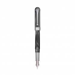 AUH11-CNF Aurora Alpha. Перьевая ручка Aurora Alpha Black CT, перо — F, в подарочной коробке