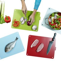 DF20161951 Joseph Joseph. Набор гибких разделочных досок со стеклянной базой food station™ разноцветный