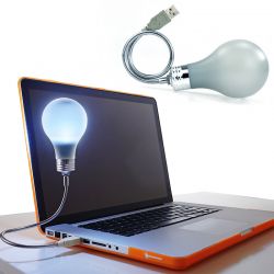 DF20161605 Mustard. Usb лампа bright idea