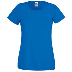 HG1701511242 Fruit of the Loom. Футболка женская "Original T", ярко-синий_L, 100% хлопок, 145 г/м2