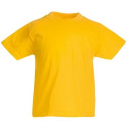 HG1701511259 Fruit of the Loom. Футболка детская "Kids Original T", желтый, 12-13 лет, 100% х/б,  145 г/м2