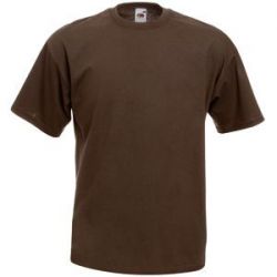 HG15092240 Fruit of the Loom. Футболка "Valueweight T", шоколадный_M, 100% х/б, 165 г/м2