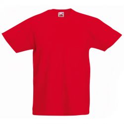 HG1701511263 Fruit of the Loom. Футболка детская "Kids Original T", красный, 12-13 лет, 100% х/б, 145 г/м2