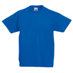 HG1701511265 Fruit of the Loom. Футболка детская "Kids Original T", синий, 7-8 лет, 100% х/б,  145 г/м2