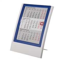 HG15091398 Walz. Календарь настольный на 2 года; белый с синим; 12,5х16 см; пластик; шелкография, тампопечать