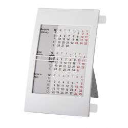 HG15091407 Walz. Календарь настольный на 2 года; белый; 18х11 см; пластик; тампопечать, шелкография