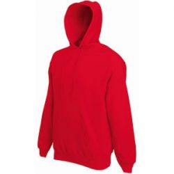 HG15091562 Fruit of the Loom. Толстовка "Hooded Sweat", красный_S, 80% х/б, 20% п/э, 280 г/м2