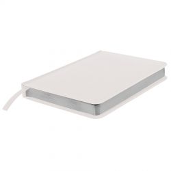 HG170151240 Ежедневник недатированный Joy, А5,  белый, белый блок, серебряный обрез