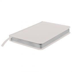 HG170151251 Ежедневник недатированный Joy, А6+,  белый, белый блок, серебряный обрез