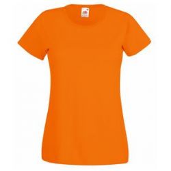 HG15091936 Fruit of the Loom. Футболка "Lady-Fit Valueweight T", оранжевый_M, 100% хлопок, 165 г/м2