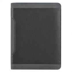 HG1701511100 Папка А4 с блокнотом "PORTFOLIO",черная/серая, искусственная кожа