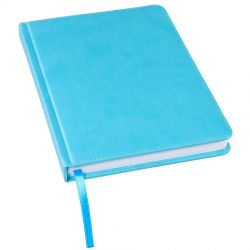 HG170151222 Ежедневник недатированный Bliss, А5,  бирюзовый, белый блок, без обреза