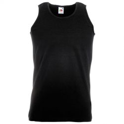 HG17015184 Fruit of the Loom. Майка мужская "Athletic Vest", черный_2XL, 100% хлопок, 160 г/м2