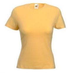 HG151182299 Футболка "Lady-Fit Crew Neck T", песочный_M, 95% х/б, 5% эластан, 210 г/м2