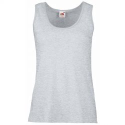 HG17015193 Fruit of the Loom. Майка женская "Lady-Fit Valueweight Vest", серо-лиловый_XL, 100% хлопок, 160 г/м2