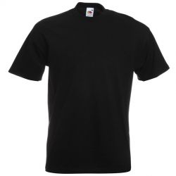 HG17015194 Fruit of the Loom. Футболка мужская "Super Premium T", черный_3XL, 100% хлопок, 190 г/м2