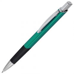 HG3B-GRN4 B1 Business. SQUARE, ручка шариковая с грипом, зеленый/хром, металл
