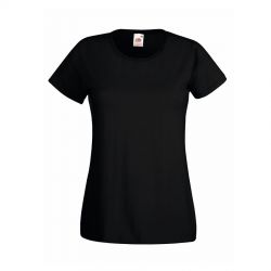 HG15091618 Fruit of the Loom. Футболка "Lady-Fit Valueweight T", черный_S, 100% х/б, 165 г/м2