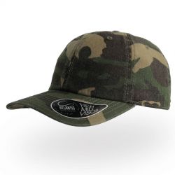 HG184061398 Atlantis. Бейсболка "DAD HAT", камуфляж,  6 клиньев, 100% хлопок, 280грм2, металлическая застежка