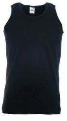 HG170151839 Fruit of the Loom. Майка мужская "Athletic Vest", черный_M, 100% хлопок, 160 г/м2
