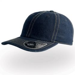 HG184061378 Atlantis. Бейсболка "DAD HAT", темный джинс, 6 клиньев, 100% хлопок, 280грм2, металлическая застежка