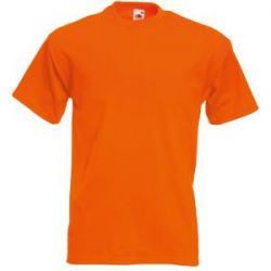 HG15091629 Fruit of the Loom. Футболка "Super Premium T", оранжевый_S, 100% х/б, 205 г/м2