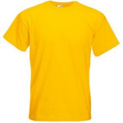 HG15091638 Fruit of the Loom. Футболка "Super Premium T", солнечно-желтый_2XL, 100% х/б, 205 г/м2