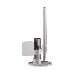 HG8B-WHT26 Lecce Pen FLAG. FLAG, ручка шариковая с держателем, белый, пластик