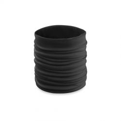 HG17015156 Шарф "Happy Tube", универсальный размер, черный, полиэстер, 35 г