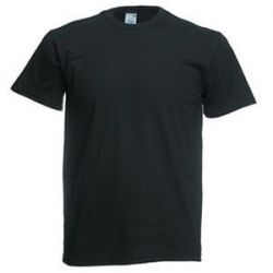 HG15091663 Fruit of the Loom. Футболка "Original Full Cut T", черный_2XL, 100% х/б, 145 г/м2