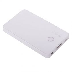 HG1509670 Универсальное зарядное устройство "Plain" (2800mAh) с фонариком,9,6х5,5х1см,пластик