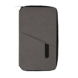 HG184061165 Футляр дорожный с зарядным устройством (4000mAh)"Portable",светло-серый,12х21х3см, полиэстер