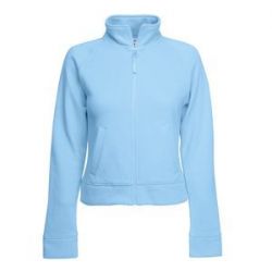 HG15118144 Толстовка "Lady-Fit Sweat Jacket", небесно-голубой_L, 75% х/б, 25% п/э, 280 г/м2