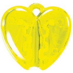 HG8S-MLT3 Lecce Pen. HEART CLACK, держатель для ручки, прозрачный желтый, пластик