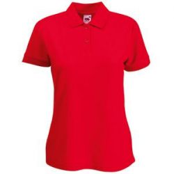 HG15091445 Fruit of the Loom. Поло "Lady-Fit 65/35 Polo", красный_S, 65% п/э, 35% х/б, 180 г/м2