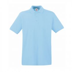 HG15091475 Fruit of the Loom. Поло "Premium Polo", небесно-голубой_M, 100% х/б, 180 г/м2