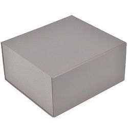 HG15091125 Коробка подарочная складная,  серебристый, 22 x 20 x 11cm,  кашированный картон,  тиснение, шелкогр.