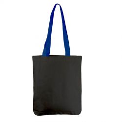 HG184061291 Start. Сумка START, черный с синими ручками,  100% х/б, 220 г/м2