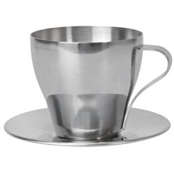 HG15092555 Чайная пара "Teatime"; 220 мл; металл; лазерная гравировка