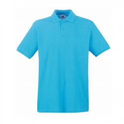 HG15092245 Fruit of the Loom. Поло "Premium Polo", лазурно-голубой_L, 100% х/б, 180 г/м2
